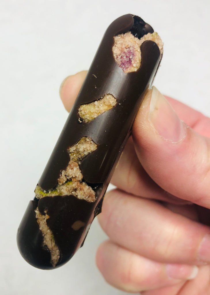 Candied Pistachio and Tart cherry with a 3 chocolate Fusion! - Premium  from Colleen's Chocolates - Just $4! Shop now at Colleen's Chocolates
